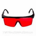 Очки защитные КОМФОРТ красные с регулируемыми дужками