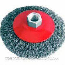 Щетка коническая (блюдце) 110мм для УШМ М14 (пушистая)