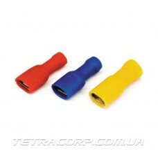 Разъем плоский изолированный 10А 0.5-1.5мм2 (100шт) Красный