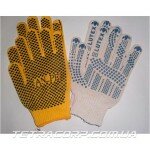 Перчатки ХБ с ПВХ точкой двухсторонние