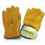 Перчатки спилковые "ДРАЙВЕР-С" ЛЮКС утепленные