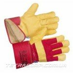 Перчатки кожаные комб. "ТРАЛ-К" утепленные