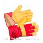 Перчатки спилковые комб. "ТРАЛ-С" утепленные