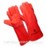 Краги спилковые 5-ти палые "ТРЕК" с подкладкой