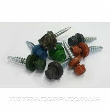 Саморез кровельный по дереву 4.8х20 RAL (100шт) Саморез кровельный по дереву 4.8х20 RAL (100шт)