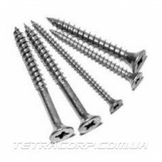 Саморез по дереву 3х50 (белый) (100шт) Саморез по дереву 3х50 (белый) (100шт)