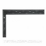 Угольник столярный TOYA чёрный 200х300мм (18201)