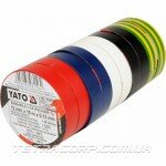 Изолента узкая YATO 12ммх10м 5 цветов (YT-8156) 
