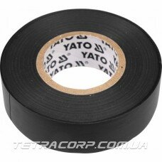 Изолента черная YATO 15ммх20м (YT-8159) Изолента черная YATO 15ммх20м (YT-8159)