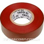 Изолента красная YATO 19ммх20м (YT-8166)
