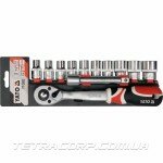 Набор головок YATO 1/2'' (10-24) 12 шт (YT-3882) Набор головок YATO 1/2'' (10-24) 12 шт (YT-3882)