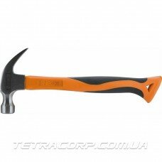 Молоток - гвоздодёр NEO 450 г (25-045) рукоятка из стекловолокна