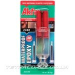 Клей эпоксидный водостойкий Akfix E300 28,4гр. (шприц)