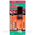 Клей эпоксидный универсальный Akfix E340 28,4гр. (шприц)